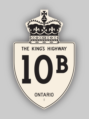 HWY 10B ROUTE MARKER - © Josh Anderchek