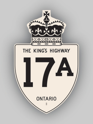HWY 17A ROUTE MARKER - © Josh Anderchek