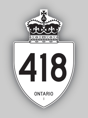 HWY 418 ROUTE MARKER - © Josh Anderchek