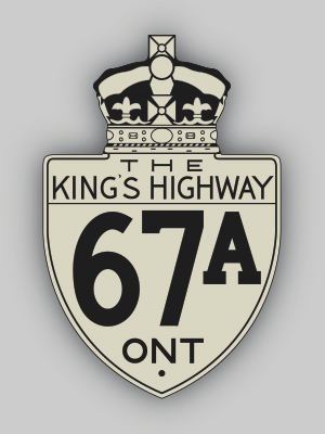 HWY 67A ROUTE MARKER - © Josh Anderchek