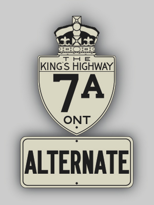HWY 7A (ALT) ROUTE MARKER - © Josh Anderchek