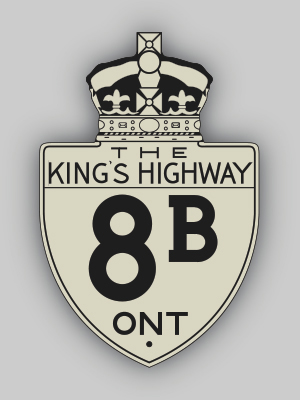 HWY 8B ROUTE MARKER - © Josh Anderchek