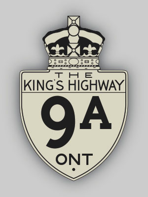 HWY 9A ROUTE MARKER - © Josh Anderchek