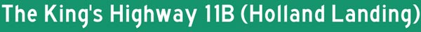 Hwy 11B Holland Landing Title Graphic