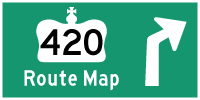 HYPERLINK TO HWY 420 ROUTE MAP PAGE - © Cameron Bevers