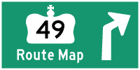 HYPERLINK TO HWY 49 ROUTE MAP PAGE - © Cameron Bevers