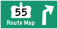 HYPERLINK TO HWY 55 #2 ROUTE MAP PAGE - © Cameron Bevers
