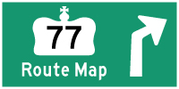 HYPERLINK TO HWY 77 #2 ROUTE MAP PAGE - © Cameron Bevers