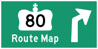 HYPERLINK TO HWY 80 ROUTE MAP PAGE - © Cameron Bevers