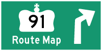 HYPERLINK TO HWY 91 ROUTE MAP PAGE - © Cameron Bevers