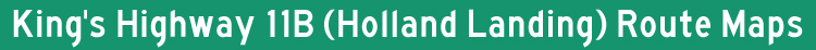 Hwy 11B Holland Landing Title Graphic