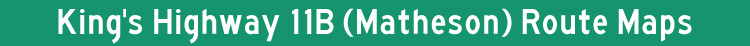 Hwy 11B Matheson Title Graphic