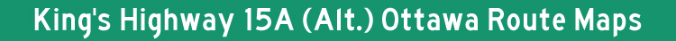 Hwy 15A Ottawa Title Graphic