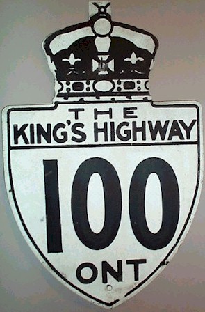 HWY 100 ROUTE MARKER - © Cameron Bevers