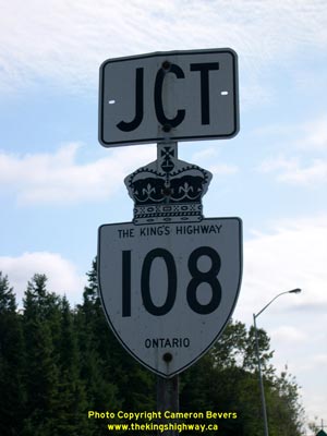 HWY 108 ROUTE MARKER - © Cameron Bevers