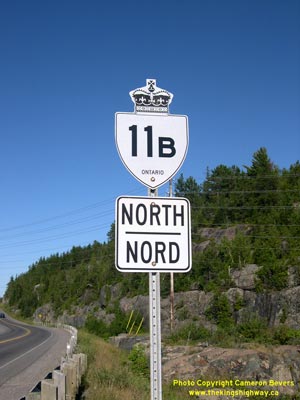 HWY 11B ROUTE MARKER - © Cameron Bevers
