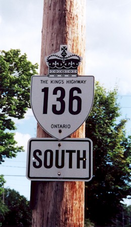 HWY 136 ROUTE MARKER - © Cameron Bevers
