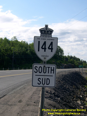 HWY 144 ROUTE MARKER - © Cameron Bevers