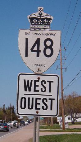 HWY 148 ROUTE MARKER - © Josh Anderchek