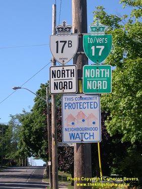 HWY 17B ROUTE MARKER - © Cameron Bevers