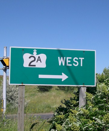HWY 2A ROUTE MARKER - © Cameron Bevers
