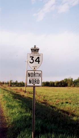 HWY 34 ROUTE MARKER - © Cameron Bevers