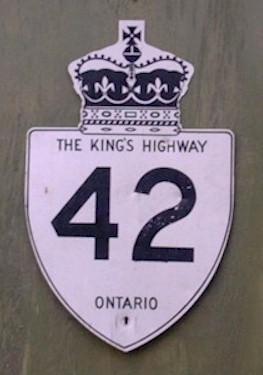 HWY 42 ROUTE MARKER - © Jim Williams