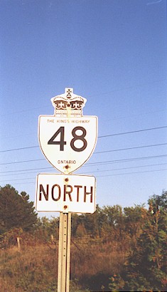 HWY 48 ROUTE MARKER - © Cameron Bevers