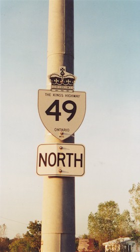 HWY 49 ROUTE MARKER - © Cameron Bevers