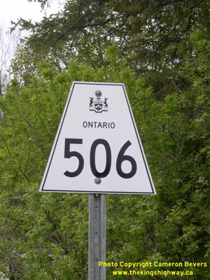 HWY 506 ROUTE MARKER - © Cameron Bevers