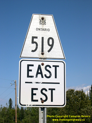 HWY 519 ROUTE MARKER - © Cameron Bevers