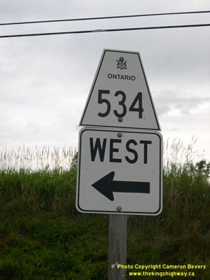 HWY 534 ROUTE MARKER - © Cameron Bevers