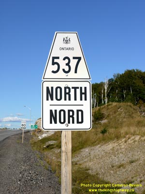 HWY 537 ROUTE MARKER - © Cameron Bevers