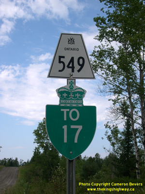 HWY 549 ROUTE MARKER - © Cameron Bevers