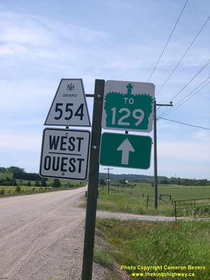 HWY 554 ROUTE MARKER - © Cameron Bevers