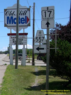 HWY 557 ROUTE MARKER - © Cameron Bevers