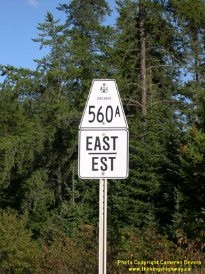 HWY 560A ROUTE MARKER - © Cameron Bevers