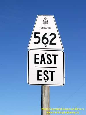 HWY 562 ROUTE MARKER - © Cameron Bevers