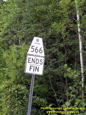 HWY 566 ROUTE MARKER - © Cameron Bevers
