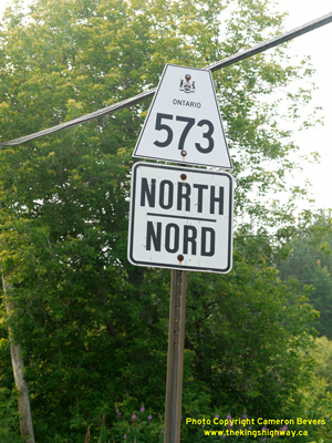 HWY 573 ROUTE MARKER - © Cameron Bevers