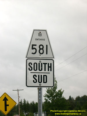 HWY 581 ROUTE MARKER - © Cameron Bevers