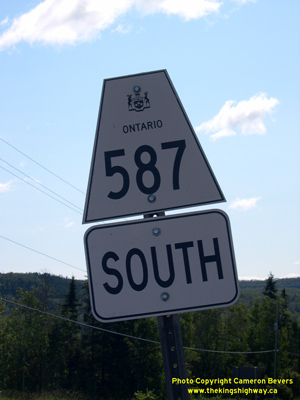 HWY 587 ROUTE MARKER - © Cameron Bevers