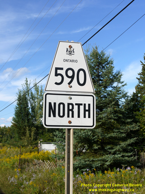 HWY 590 ROUTE MARKER - © Cameron Bevers
