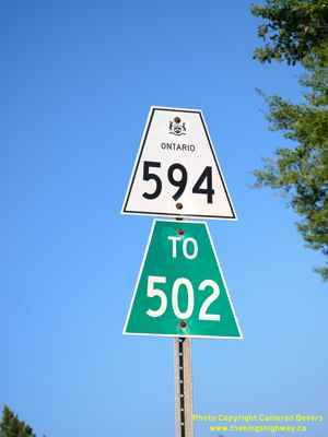HWY 594 ROUTE MARKER - © Cameron Bevers