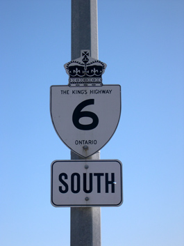 HWY 6 ROUTE MARKER - © Cameron Bevers