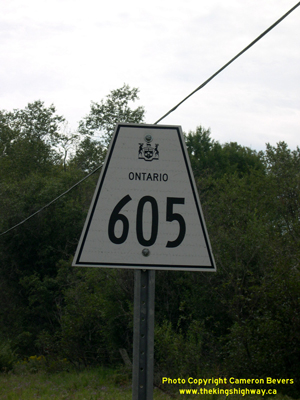 HWY 605 ROUTE MARKER - © Cameron Bevers