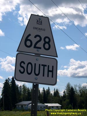 HWY 628 ROUTE MARKER - © Cameron Bevers