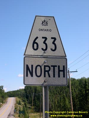 HWY 633 ROUTE MARKER - © Cameron Bevers