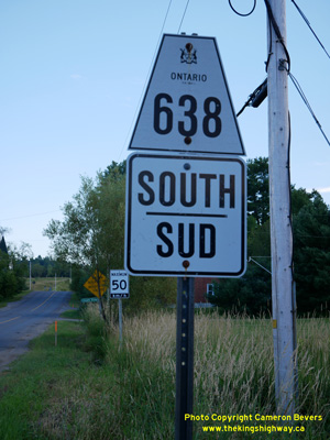 HWY 638 ROUTE MARKER - © Cameron Bevers