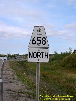 HWY 658 ROUTE MARKER - © Cameron Bevers